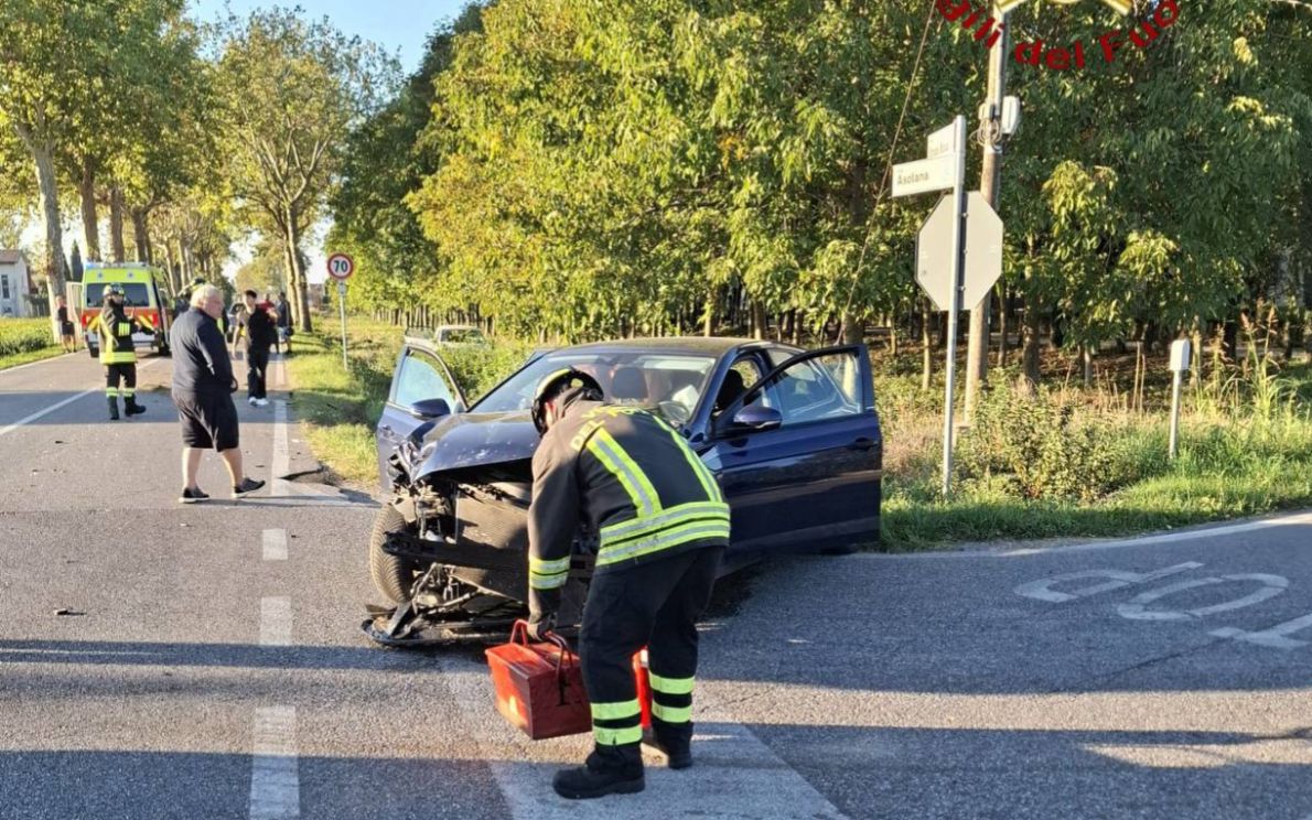 Incidente ad Asolo, Vigili del Fuoco