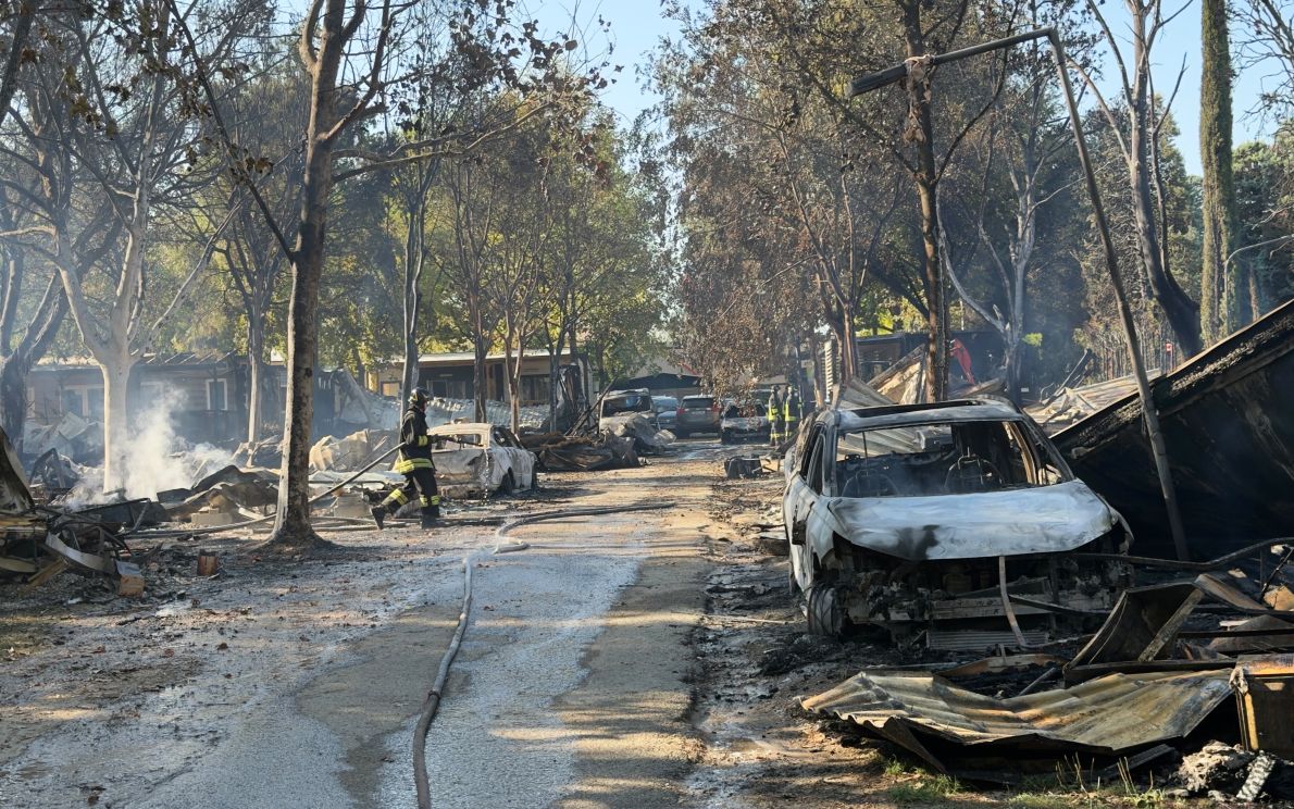 Incendio a Peschiera