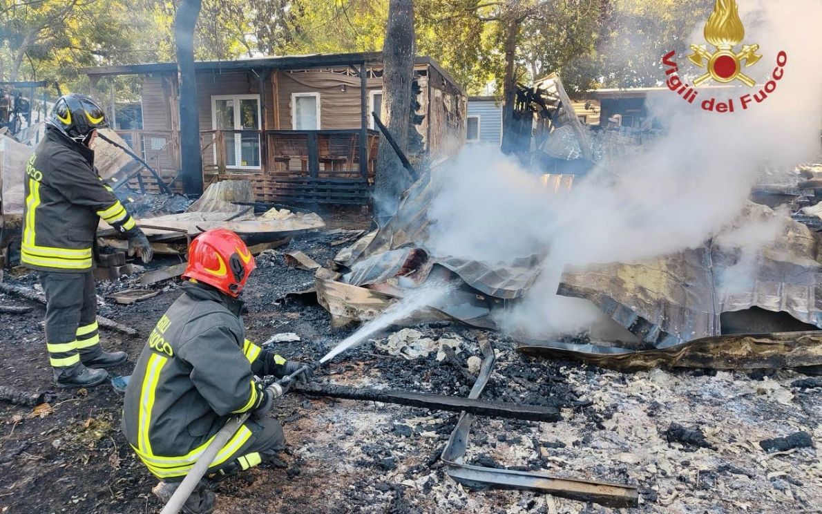 Incendio a Peschiera
