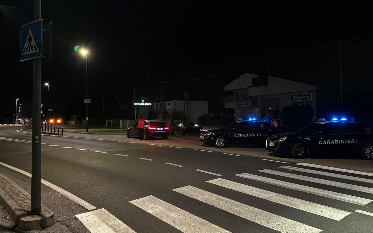 Posto di blocco dai Carabinieri