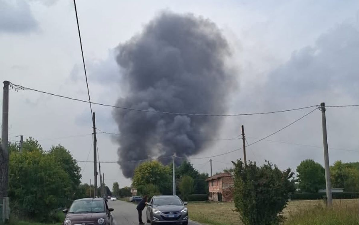 Incendio alla Moretto di Massanzago