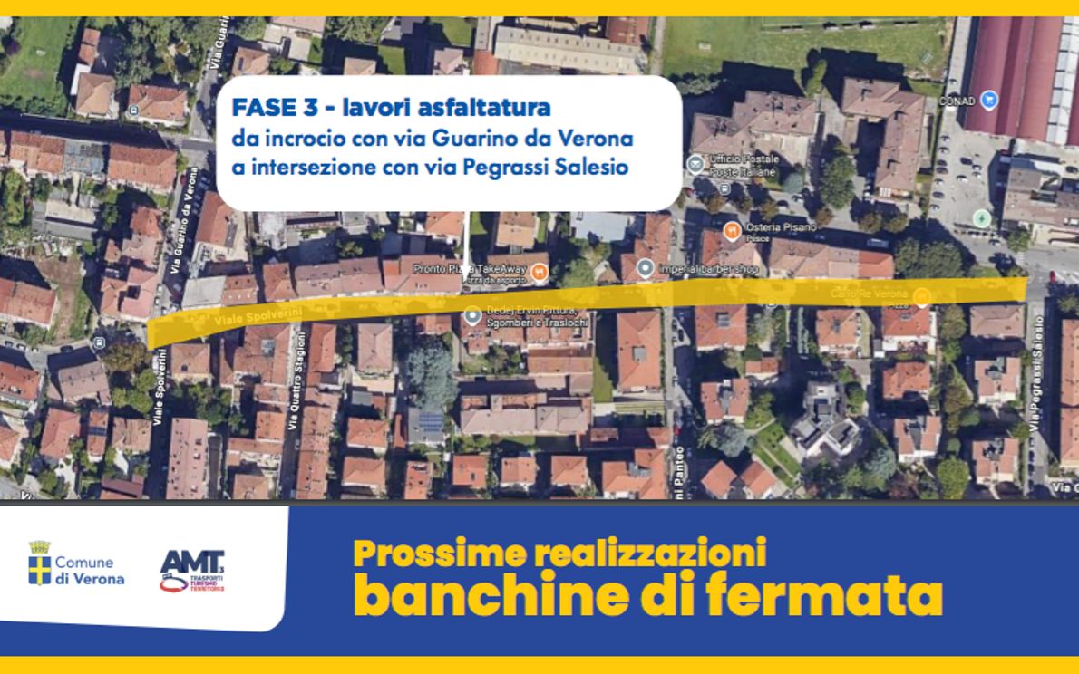 Lavori in via Spolverini