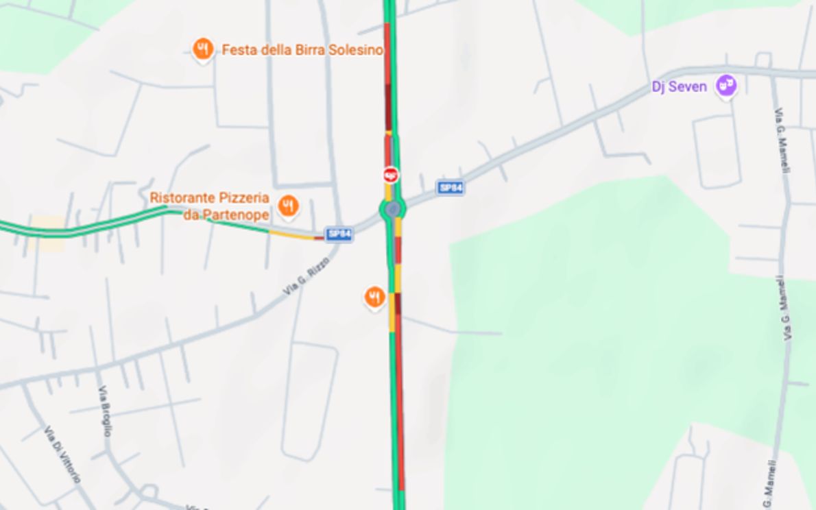 Incidente a Solesino (foto: Google Maps)