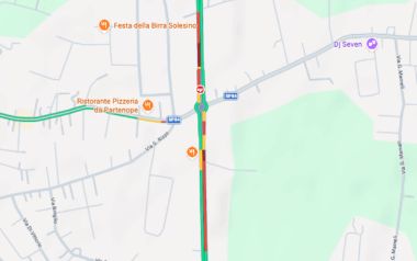 Incidente a Solesino (foto: Google Maps)