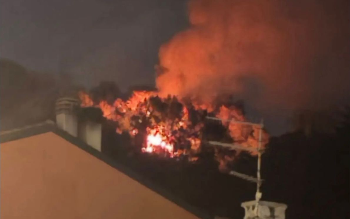 Incendio a Tregnago