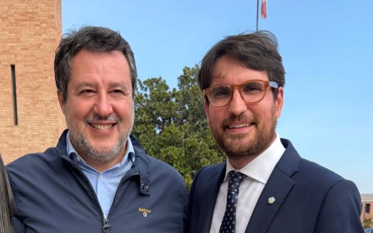 Matteo Salvini e Gianmaria Boscaro