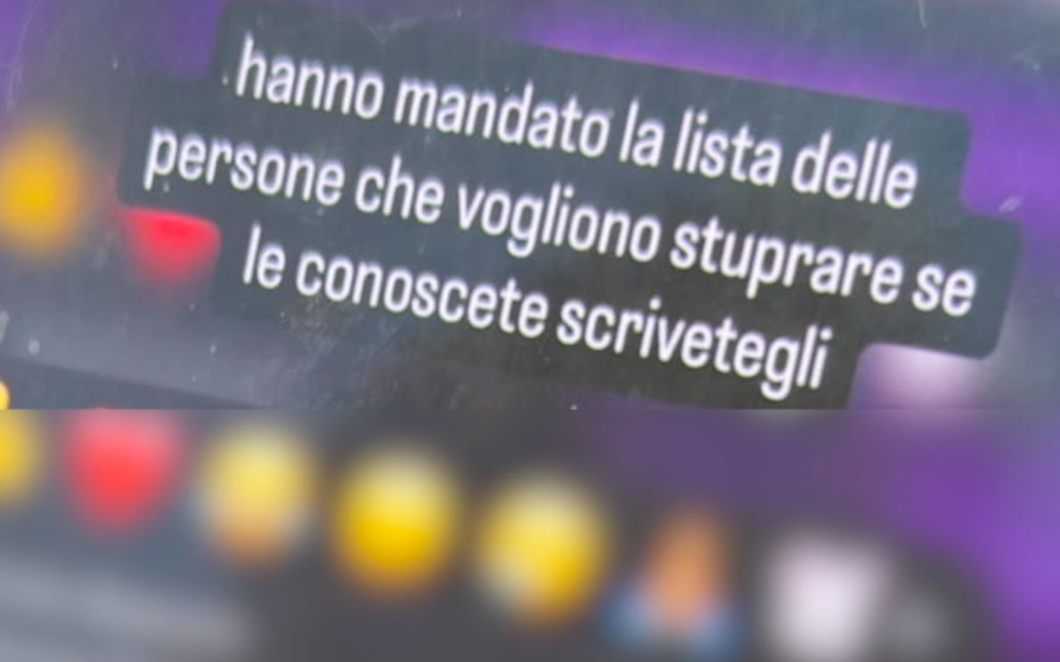 Chat minacce di stupro