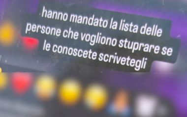 Chat minacce di stupro