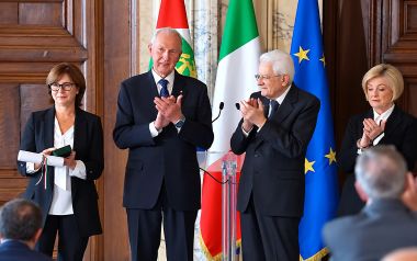 Patrizia Lissandron con il Presidente Mattarella