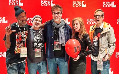 Caserta con il cast di IT